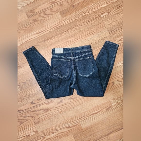 EVERLANE Way High Clean Front Skinny Dark Denim Jeans - Picture 6 of 11